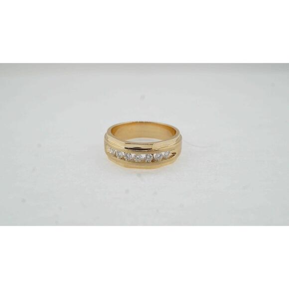 Yellow Gold Estate Sale Diamond Wedding Band 0.50 TCW Size 10.5